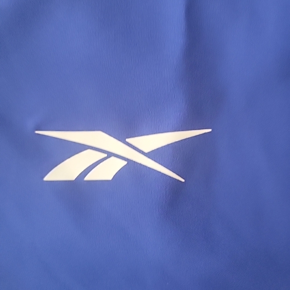 Reebok Full Zip Training Woven Jacket Mens Size Large Classic Blue and Black - Picture 3 of 9